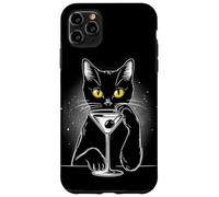 Black Cat Martini Tee - Perfect for Cats and Drink Lovers Case for iPhone 11 Pro Max