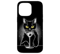 Black Cat Martini Tee - Perfect for Cats and Drink Lovers Case for iPhone 14 Pro Max