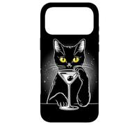Black Cat Martini Tee - Perfect for Cats and Drink Lovers Case for iPhone 17 Pro Max
