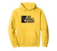 Black Cat Meow Style Independent Girl Green Eyes Pullover Hoodie