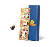 Black Cat Metal Bookmark with Charm and Gift Box, Bookmarks for Women, Reading, Book Mark Gifts for Cat Lover, Teacher, Graduation, Reader, Book Lover, Friends, Bestie, Mom, Dad