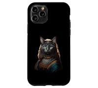 Black Cat Mona Lisa Meowna Lisa Cat Lover Owner Cat Mom Dad Case for iPhone 11 Pro
