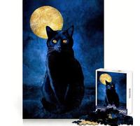 BLACK CAT MONET AND MOON Puzzles for Adults 1000 Puzzles Cognitive Workout Time Well Spent No Rough Edges Merry Gift (38x26cm)