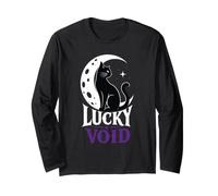 Black Cat Moon Lucky Void Long Sleeve T-Shirt