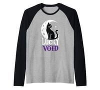Black Cat Moon Lucky Void Raglan Baseball Tee