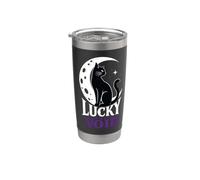 Black Cat Moon Lucky Void Stainless Steel Insulated Tumbler