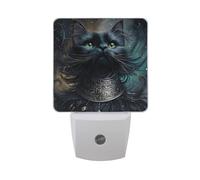 Black Cat Night Light Dusk to Dawn Sensor LED Night Dimmable Nightlight Lights Plug into Wall for Bedroom