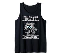 Black Cat People Should Seriously I Have Parkinson's Disease Tank Top