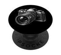 Black Cat Pet Japanese Samurai Lover Cartoon Illustration PopSockets Adhesive PopGrip