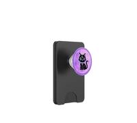 Black Cat Pink Witchy Cat Kawaii Pastel Goth Cat Moon Purple PopSockets PopWallet for MagSafe