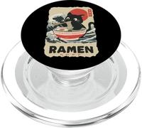 Black Cat Ramen - Kawaii Japanese Anime Streetwear Art PopSockets PopGrip for MagSafe