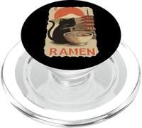 Black Cat Ramen - Kawaii Japanese Anime Streetwear Art PopSockets PopGrip for MagSafe