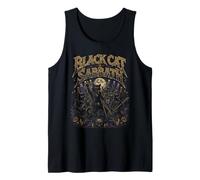 Black Cat Sabbath Rock Band Tank Top