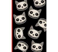 Black cat skeleton Diary / Funny Notebook Journal / Happy halloween small Notepad: For Back To School, Office, Work | Wide Lined / Cute Horror Aesthetic