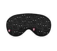 Black Cat Sleep Eye Mask Cute Blindfold Eye Covers Eyeshade for Women Men Gifts