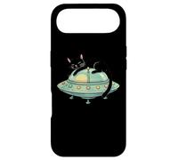 Black Cat Sleeping On UFO Case for iPhone Air
