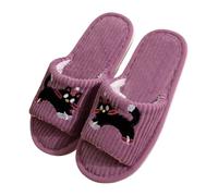 Black Cat Slippers For Women Womens Open Toe Slippers Funny Animal Slipper Cute Cartoon Slipper Lovely Outdoor Sliders Ladies Home Shoes Slip On Flat Sliders Autumn House Shoes For Pet Lover