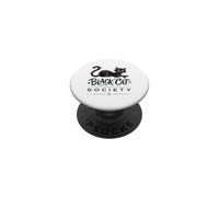 Black Cat Society Tshirt Meow Kitty Kitten Funny Halloween PopSockets Adhesive PopGrip