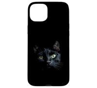 Black Cat Stunning Face Staring from the Darkness Case for iPhone 15 Plus