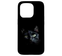 Black Cat Stunning Face Staring from the Darkness Case for iPhone 15 Pro