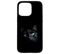 Black Cat Stunning Face Staring from the Darkness Case for iPhone 15 Pro Max