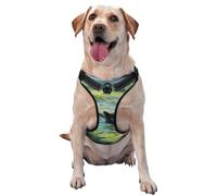 Black Cat Swimming In The Pond No Pull Dog Harness Adjustable Reflective Oxford Easy Control Medium Large Dog Harness