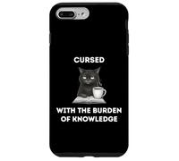 Black Cat The Burden Of Knowledge Funny Sarcastic Ironic Case for iPhone 7 Plus/8 Plus