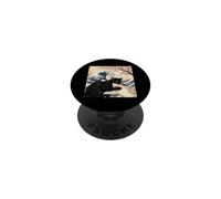 Black Cat Tshirt Hunting Shark Ukiyo-e Ocean Art Japanese PopSockets Adhesive PopGrip