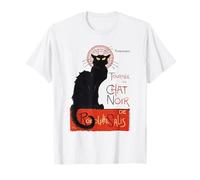 Black Cat Vintage French Art Nouveau Advertising Poster T-Shirt