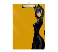 Black Cat Women Sexy A4 clipboard Folder File padfolio Waterproof clipboard Automotive for 5th Grade Classroom Essentials for Teachers Size 9 x 12