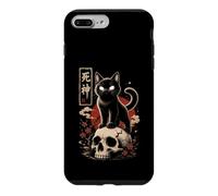 Black Cat Yokai Skulls Sakura Gothic Japanese Halloween Case for iPhone 7 Plus/8 Plus