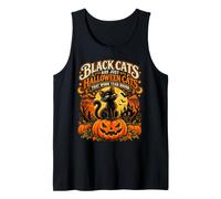 Black Cats are Just Halloween Cats that Work Year Round Cat Tank Top