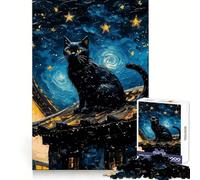 Black Cats Are Outcasts 1000 Piece Jigsaw Puzzles for Teenagers Brain Wellness Restful Activity Perfect Lock Lovely Gift (38x52cm)