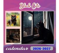 Black Cats Calendar 2026-2027: 18 Month Planner To Keep You On Track from Sep 2026 to Dec 2027,Square 8.5 x 8.5 Inches Gift For Organizing & Planning