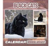Black Cats Calendar 2026-2027: 18 Month Planner To Keep You On Track from Sep 2026 to Dec 2027,Square 8.5 x 8.5 Inches Gift For Organizing & Planning