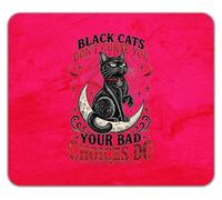 Black Cats Don't Curse You Your Bad Choices Do Mouse Mat Pad 24cm x 19cm