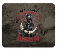Black Cats Don't Curse You Your Bad Choices Do Mouse Mat Pad 24cm x 19cm