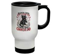 Black Cats Don't Curse You Your Bad Choices Do Travel Mug 14oz Cup