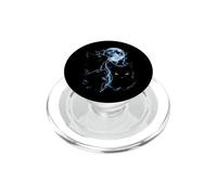 Black Cats Full Moon Halloween Gothic Storm Spooky Season PopSockets PopGrip for MagSafe
