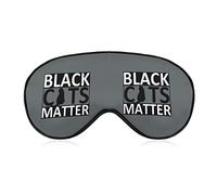 Black Cats Matter Soft Eye Masks with Adjustable Strap Lightweight Comfortable Blindfold for Sleeping