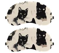Black Cats Pattern Dutch Velvet Sleep Shade