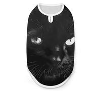 Black Cats Rule Dog And Cat Clothes Pet Summer Sleeveless T Shirt Basic Vest S