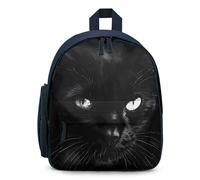 Black Cats Rule Small Backpack Cute Mini Shoulder Bag 12.6 × 9.4 × 5.9 Inches Daypack
