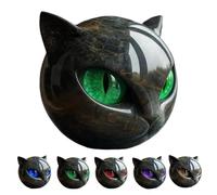 Black Cats Stone Sculpture,Hand-Carved Crystals and Healing Stones, Cute Decoration Gemstones,Marble Texture,Gift Decor for Cat Lovers & Collectors (B)
