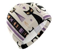 Black Cats Tribal Style Pattern swim large for men Short Hair waterproof caps for women swimming Hair Protection and Drag Reduction gorras para nadar de mujer