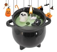 Black Cauldron Pot - St. Patrick's Day Decorative Candy Container With 50 Pieces | St. Patric's Day Festive Decoration, Girls, Party Accessories