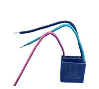 Black CBB61 1.5uF+2.5uF 3 Wires AC 250V 50/60Hz Capacitor For Ceiling Fan AUOQKQUT(1PCS)