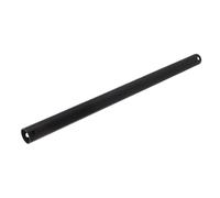 Black Ceiling Fan Downrod Extension 18 Inch Metal No Thread Fitting | Fan Light Fixtures and Ceiling Fans, Stable Load-bearing Support, Hidden Installations, Offices, Standard Diameter Ends