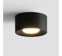 Black Ceiling Lamp for Kitchen, 3-Light Modern Rustic Recessed Fixture, Farmhouse Style, Mid-Century Design for Hallway, Bedroom, Bathroom, Porch Lighting.
