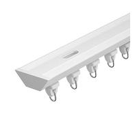 Black Ceiling Track - 6.6FT Flexible Aluminum Rail for Smooth Sliding - Perfect for Bathrooms, Bedrooms, RVs, Campers & Hospitals - Easy Inllat, Modern Design